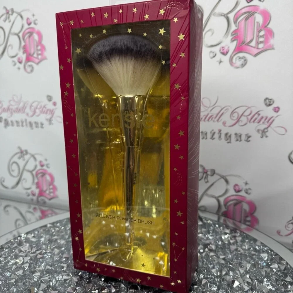 Kensie makeup brush all over powder gold luxury makeup powders bronzer big fluff